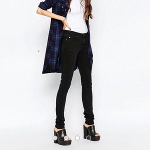 Cheap Monday Prime Midrise Black Skinny Jeans